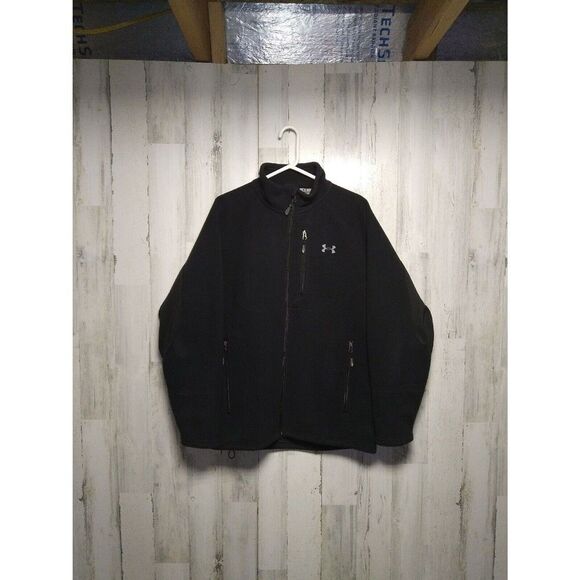 Under Armour Black Performance Warm Up Training Jacket  Mens Large - Picture 1 of 10
